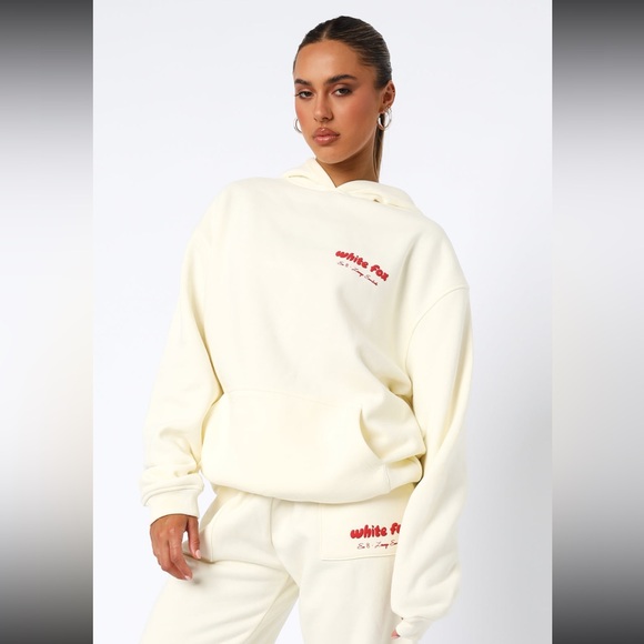 White Fox Boutique Era 8 Hoodie (Cherry Cream) - Picture 4 of 14